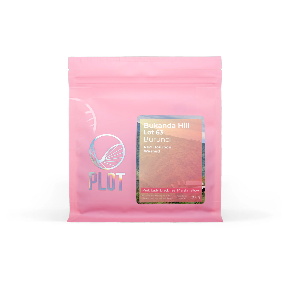 Packaging image for Bukanda Hill, Lot 63 fully washed Red Bourbon, Burundi