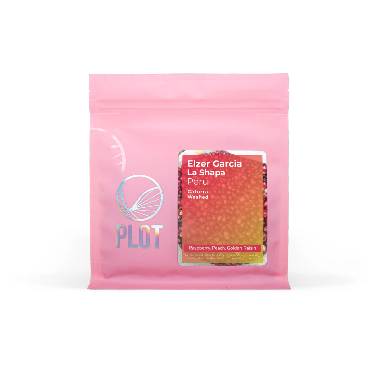 Packaging for Elzer Garcia, La Shapa Washed Caturra, Peru