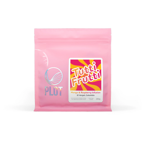 Packaging of Tutti Frutti from El Vergel Colombia
