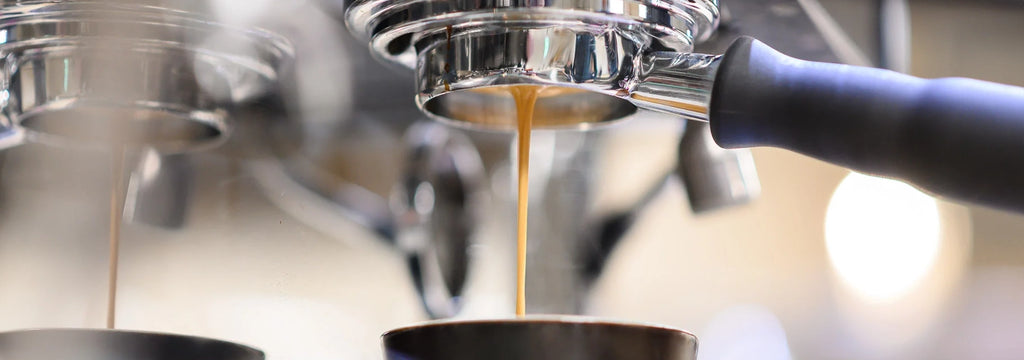 Espresso being brewed 