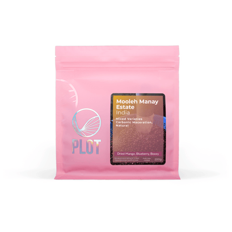 Product packaging image for Carbonic Maceration Natural from Mooleh Manay Coffee Estate, India