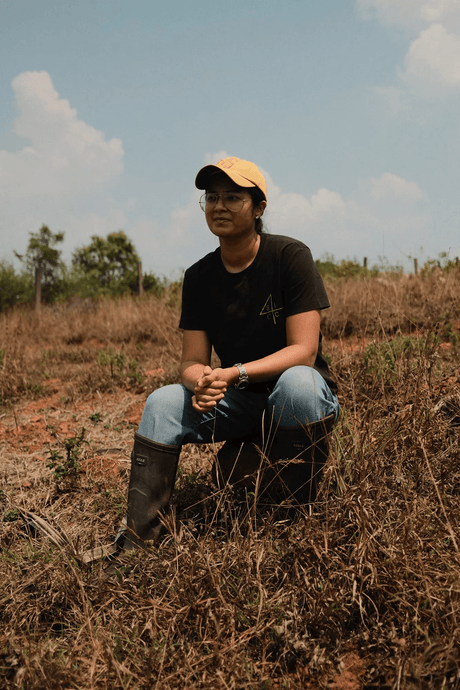 Komal Sable of South India Coffee Company, looking pensive