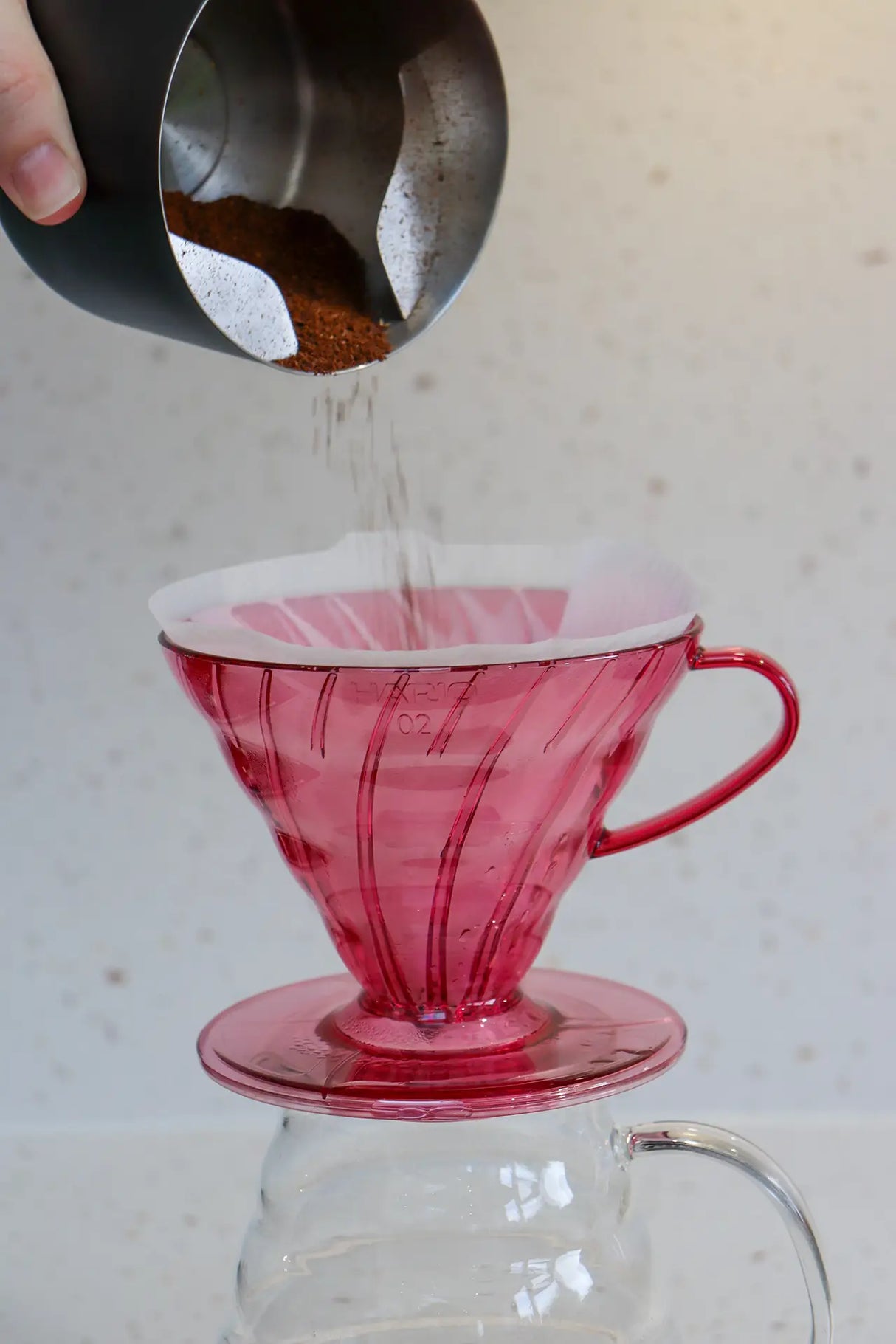 Hario Juicee V60 Dripper - Size 02 (Punch Pink)